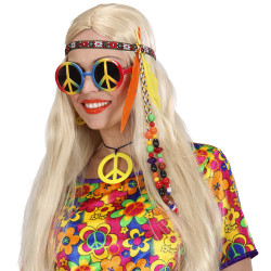 Hippie čelenka s korálkami a pierkami